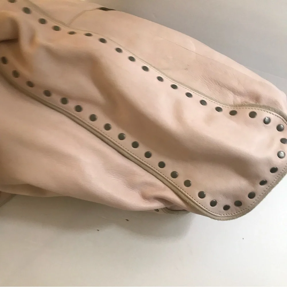 Day & Mood Bohemian Leather Studded Hobo/ Crossbody Bag